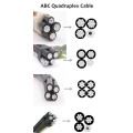 4 cores Quadruplex service drop abc cable Xlpe Aerial bundle cable Chola